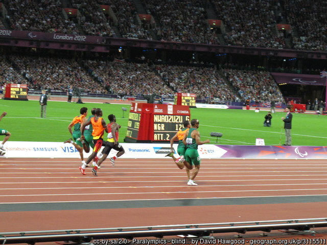 Runners in the Paralympics