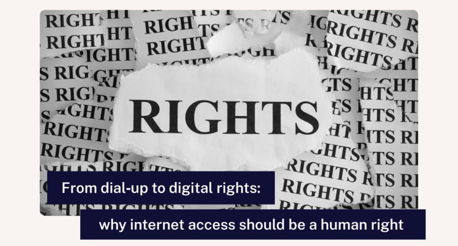 The word 'rights' is written many times on torn pieces of paper. It appears as a single, larger word in the foreground.
